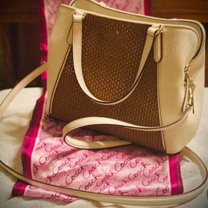 ♠️ KATE SPADE White & Weave Shoulder/Crossbody Purse Bag ♠️